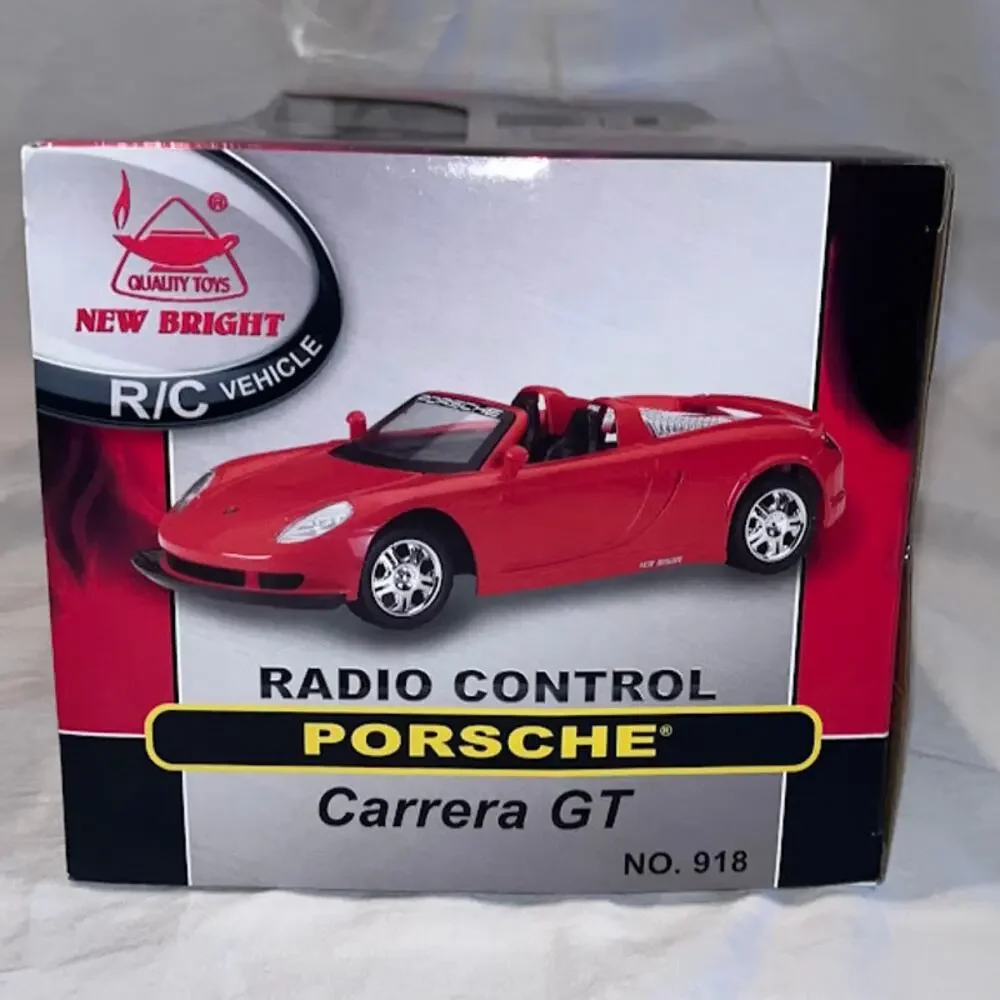 New Bright Porsche Carrera GT RC Radio Control Car & Controller VTG 2005 NIB